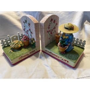 Mary Engelbreit Bookends "Mothers Mature The Flowers In The Garden Of Life" ME